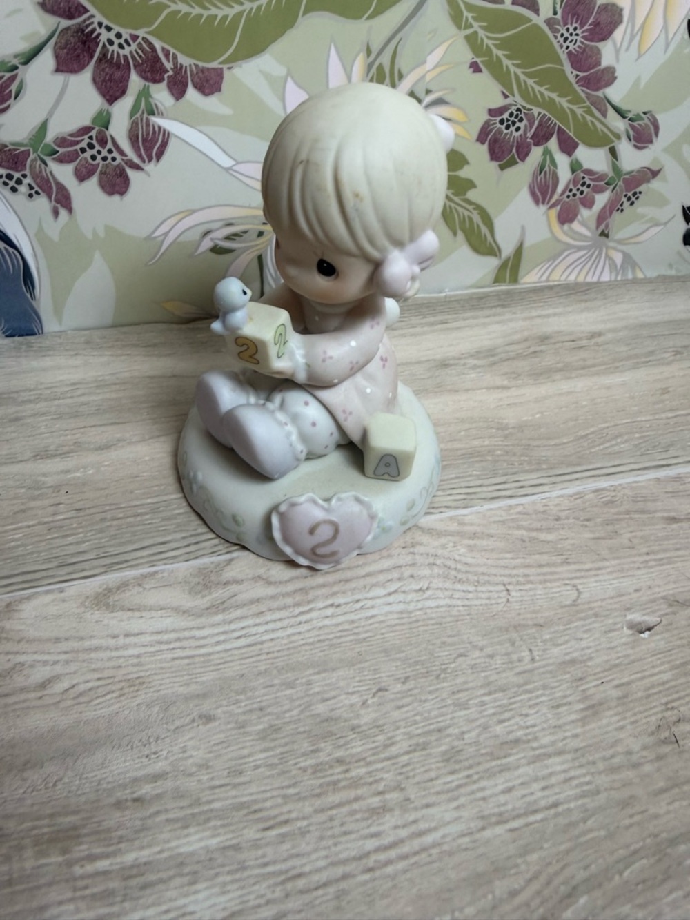 Precious Moments Figurine Growing In Grace Age 2 Blonde Girl 1994